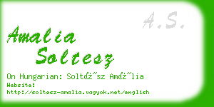 amalia soltesz business card
